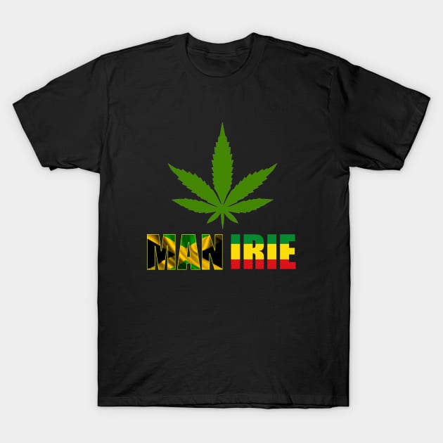 Man Irie Rasta Design T-Shirt by Proway Design